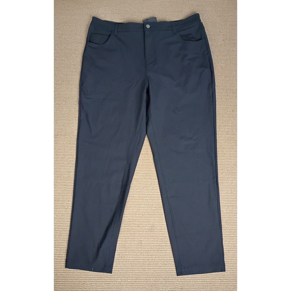 Fabletics The Don 5-Pocket Pant Classic Fit Mens 36x32 Black Golf Chino NWT